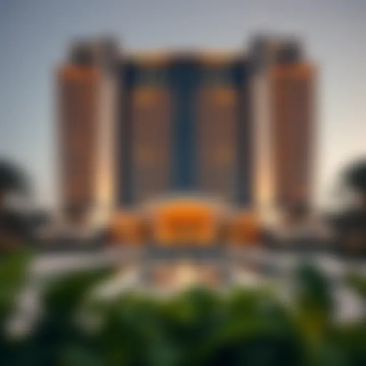 Architectural Marvel of Dubai: Paramount Hotel and Residences Stunning exterior view of the Paramount Hotel and Residences