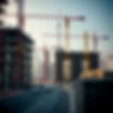 High-tech construction site in Dubai