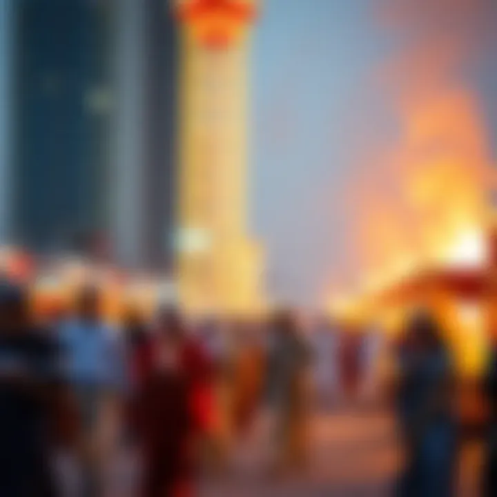 Traditional Emirati festivities during a holiday