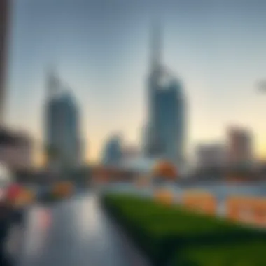 Real estate developments in Dubai reflected on a holiday