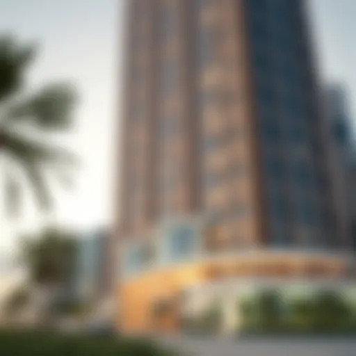 Stunning architectural view of Reva Tower showcasing its modern design