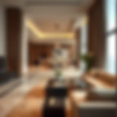 Interior amenities of Reva Tower highlighting luxury living spaces