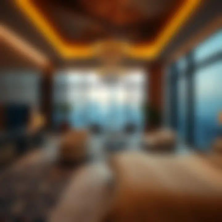 Opulent Suite at Ritz-Carlton, Business Bay Luxurious suite interior showcasing opulence