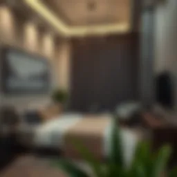 Cozy room interior showcasing modern decor in Bur Dubai