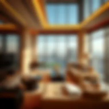 Luxury interior of a penthouse in Sahara Towers