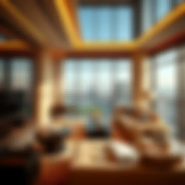 Luxury interior of a penthouse in Sahara Towers