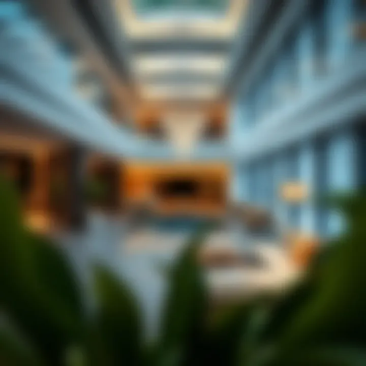 Luxurious amenities within Samana Manhattan 2, highlighting its modern interiors