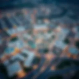 Aerial view of Shorooq Mirdif showcasing its layout and surroundings