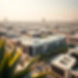 Aerial view of Silicon Oasis showcasing modern architecture