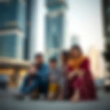 Expatriate family bonding time in Dubai