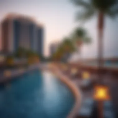 The stunning shoreline of The Pointe, featuring vibrant dining options