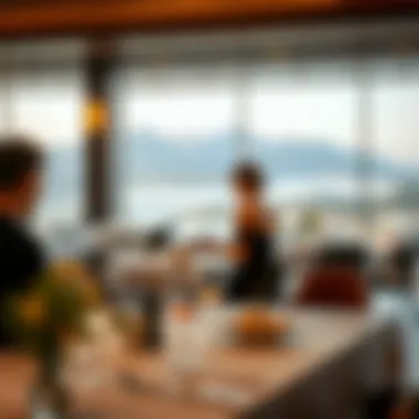 Gourmet Dining with a View Gourmet dining experience with a stunning view at the hotel's restaurant