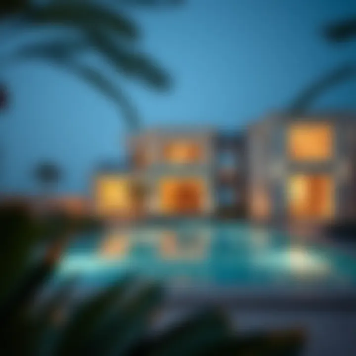 Luxurious villa architecture in Um Suqeim