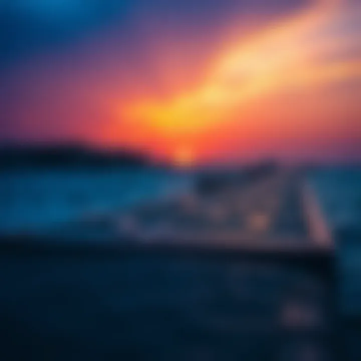 Stunning sunset over the beachfront in Um Suqeim