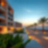 A Serene Perspective of Um Suqeim's Coastal Beauty Tranquil beach view of Um Suqeim