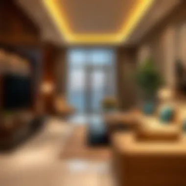 Expat Lifestyle in Luxury Living Luxurious apartment interior reflecting expatriate lifestyle