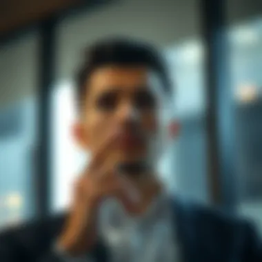 A person contemplating their resignation decision