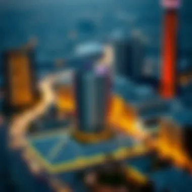 Key Neighborhoods in Dubai Map highlighting key neighborhoods in Dubai's real estate market