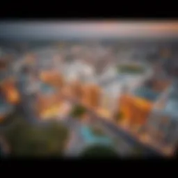 Aerial view of Veneto by Nakheel showcasing its modern architecture